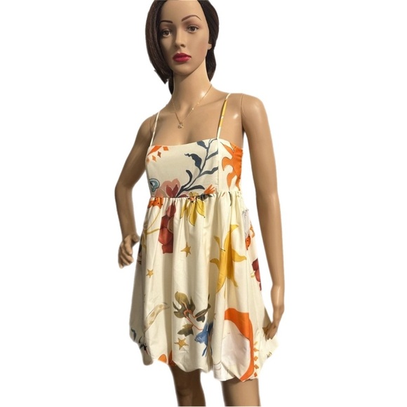 "La Nature" Printed Spaghetti Strap Mini Dress - Picture 3 of 5